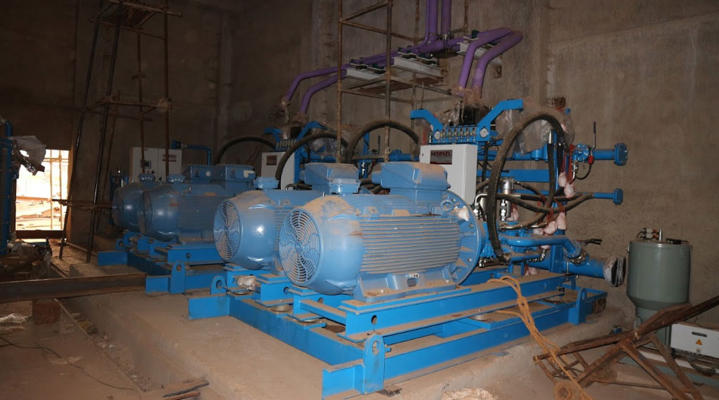 Hardline connected to Hainzl HPU - Hydraulic Piping for Sinter Plant Granulator, Chattisgarh