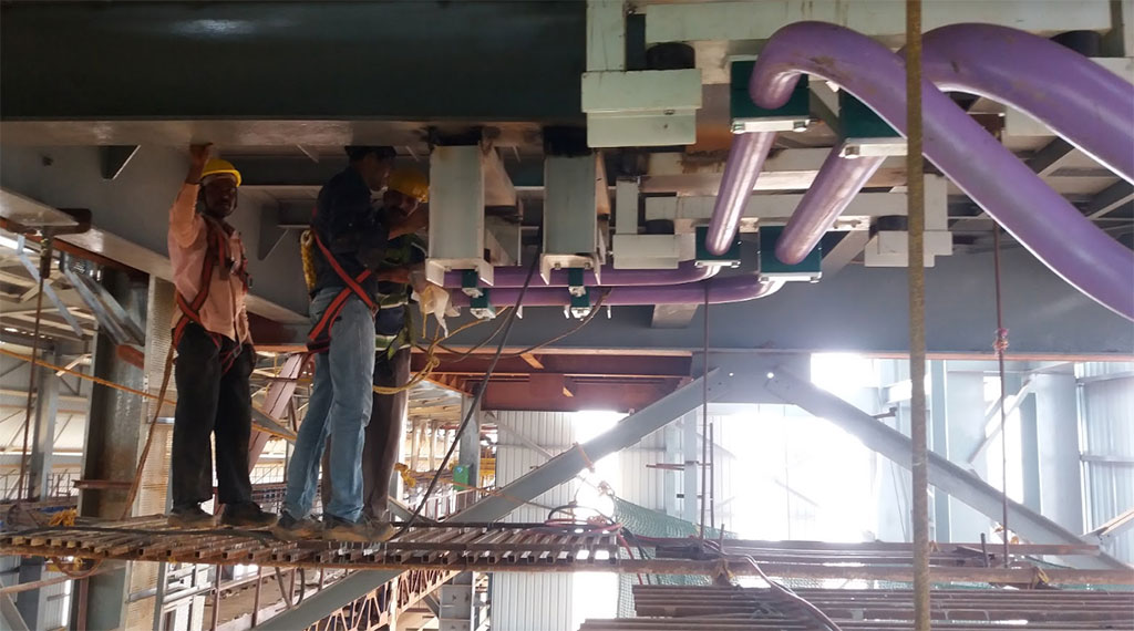 Hardline Installation - Hydraulic Piping for Sinter Plant Granulator, Chattisgarh