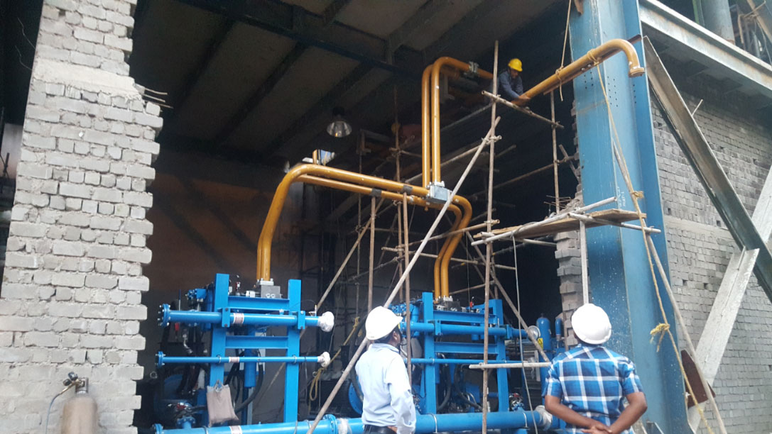 Hardline Installation - Hydraulic Piping for Sinter Plant Granulator - Orissa