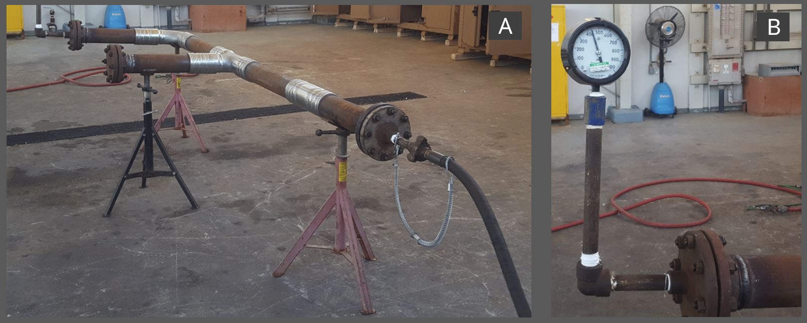Hydrotesting the Pyplok Pipe Assembly